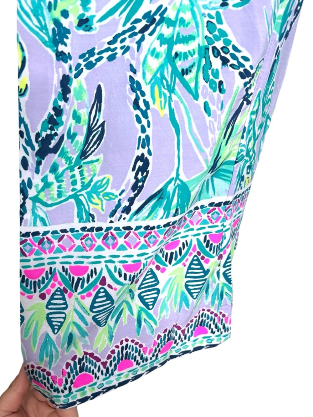 Lilly Pulitzer Bal Harbour Palazzo Wide Leg Pants Women’s Medium Lilac Verbena - Picture 4 of 7